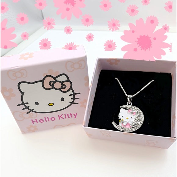 Sanrio Sweet Hello Kittys Moon Necklace - Picture 10 of 10